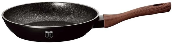 Czarna patelnia z brązową rączką 28cm B6-N60