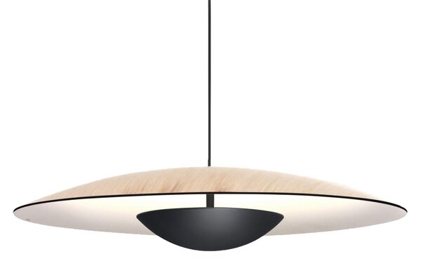 Lampa Wisząca MARSET, Ginger, ściemnialny, drewniany, salon, drewno, design