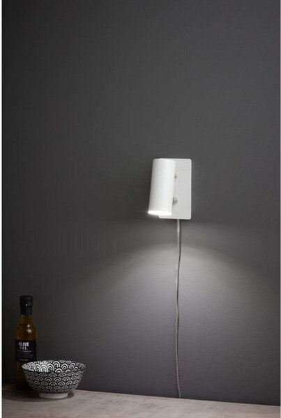 Lampa Ścienna Markslöjd, biały, salon, metal