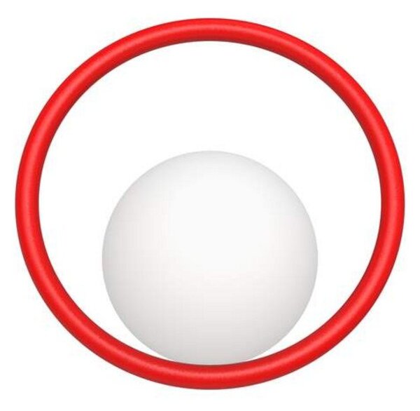 Hula Hoop Lampa Ścienna HW Strawberry Red - Swedish Ninja