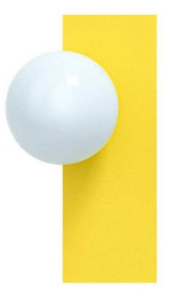 Kinkiet Candy Big Rectangle S, żółty - Swedish Ninja