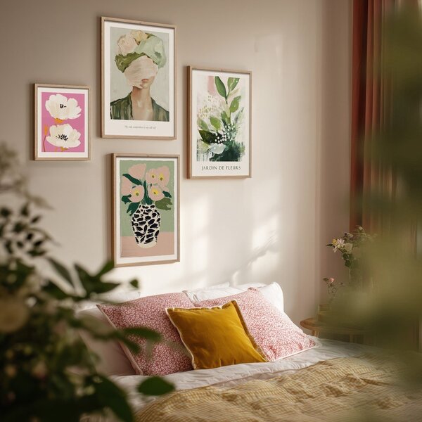 Obraz drukowany z ramą w zestawie 30x40 cm Peony Bloom – Styler