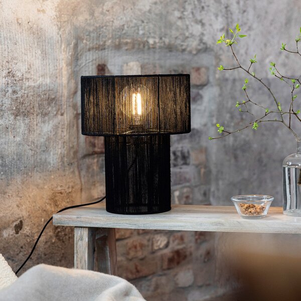 Lampa Stołowa Markslöjd, Soga, czarny, salon, inny materiał