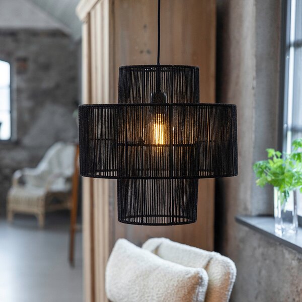 Lampa Wisząca Markslöjd, Soga, czarny, salon, inny materiał