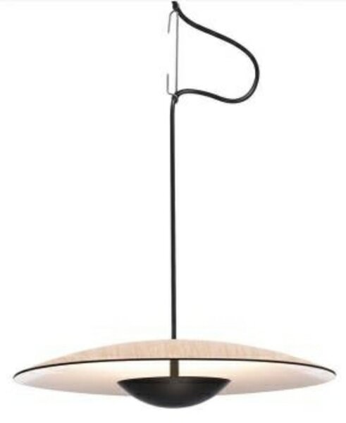 Lampa Wisząca MARSET, drewniany, salon, aluminium