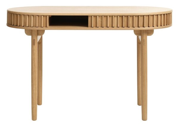 Biurko w dekorze dębu 60x120 cm Carno – Unique Furniture