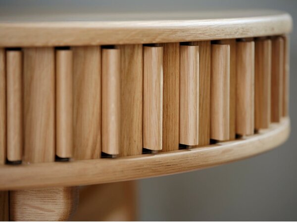 Biurko w dekorze dębu 60x120 cm Carno – Unique Furniture