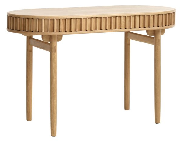 Biurko w dekorze dębu 60x120 cm Carno – Unique Furniture