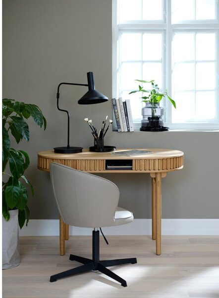 Biurko w dekorze dębu 60x120 cm Carno – Unique Furniture