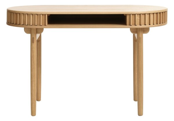 Biurko w dekorze dębu 60x120 cm Carno – Unique Furniture
