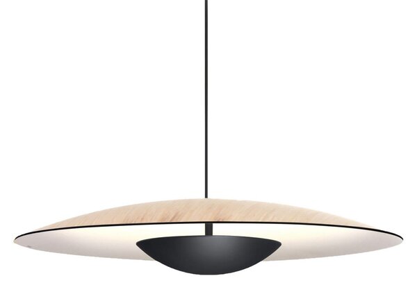 Lampa Wisząca MARSET, Ginger, ściemnialny, drewniany, salon, drewno, design