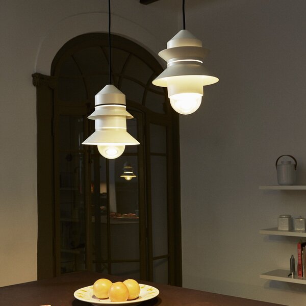 Lampa Wisząca MARSET, Santorini, ściemnialny, brąz rdzawy, salon, szkło, design