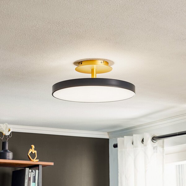 Lampa Sufitowa UMAGE, Asteria Up Medium, ściemnialny, czarny, salon, metal, design