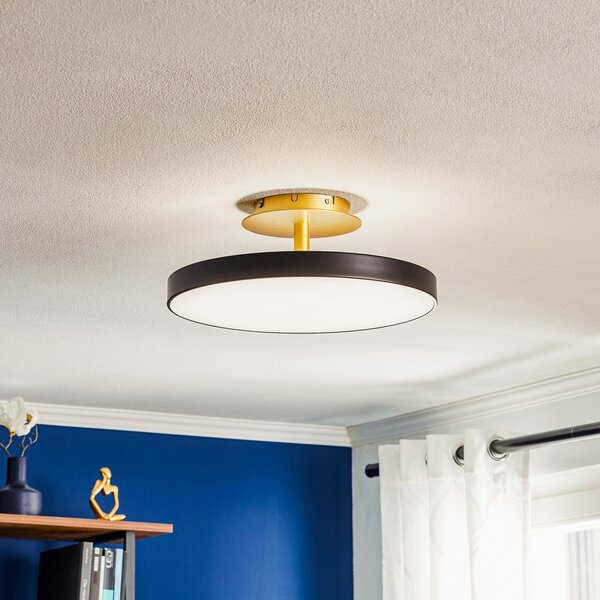 Lampa Sufitowa UMAGE, Asteria Up Medium, ściemnialny, czarny, salon, metal, design