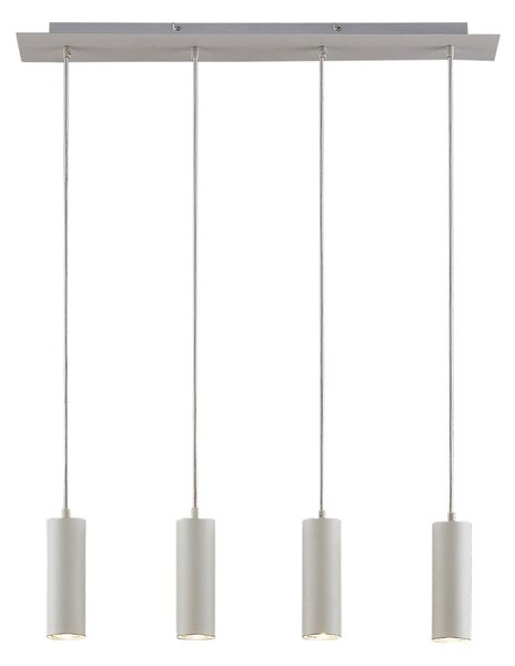 Lampa Wisząca Lindby, Joffrey, ściemnialny, biały, salon, metal, nowoczesny
