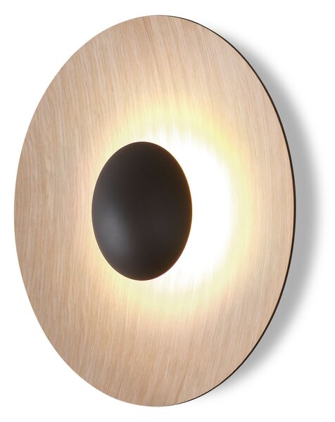 Lampa Ścienna MARSET, Ginger 32 C, ściemnialny, drewniany, salon, metal, design