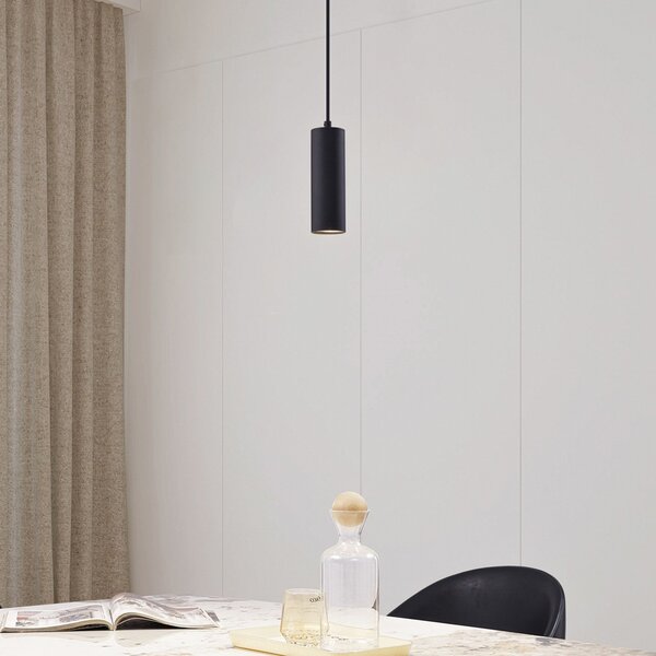 Lampa Wisząca Lindby, Joffrey, ściemnialny, czarny, salon, metal, nowoczesny