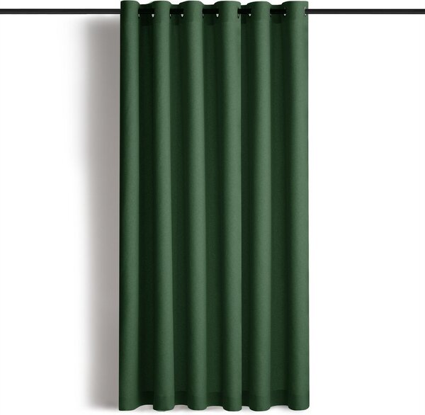 Ciemnozielona zasłona częściowo zaciemniająca (dimout) 200x250 cm Calisto – Filumi