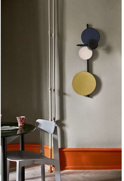Lampa Ścienna PLEASE WAIT to be SEATED, niebieski, salon, metal