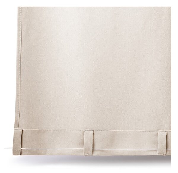 Kremowa zasłona częściowo zaciemniająca (dimout)/zewnętrzna 155x250 cm Calisto – Filumi