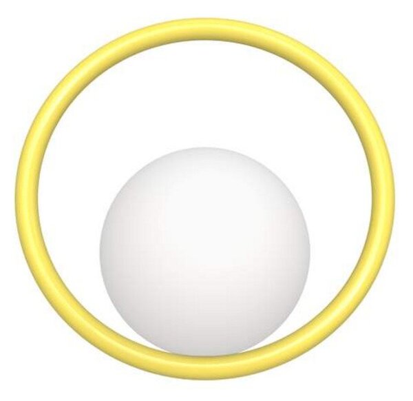 Hula Hoop Lampa Ścienna Sunshine Yellow - Swedish Ninja