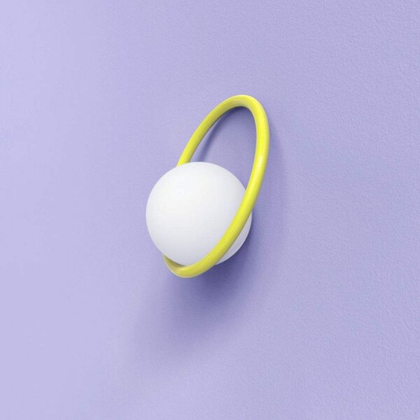 Hula Hoop Lampa Ścienna Sunshine Yellow - Swedish Ninja