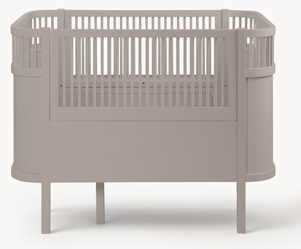 Łóżeczko dziecięce z drewna brzozowego Baby & Jr., 70 x 110/150 cm