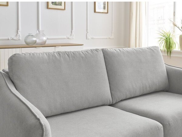 Jasnoszara sofa do spania/rozkładana 178 cm Lenny – Bobochic Paris