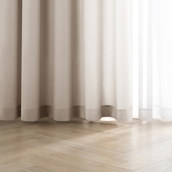 Kremowa zasłona częściowo zaciemniająca (dimout) 200x250 cm Calisto – Filumi