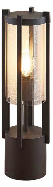 Zewnętrzna Lampa Lucande, Brienne, ściemnialny, czarny, taras, metal, nowoczesny