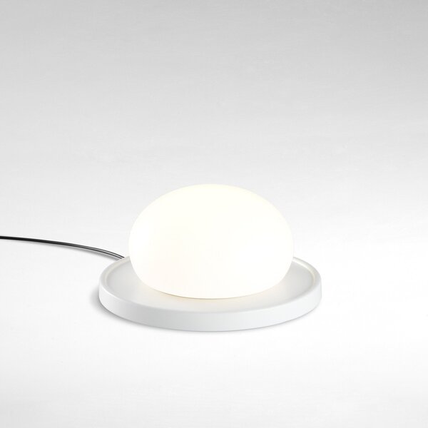 Lampa Stołowa MARSET, Bolita, ściemnialny, biały, salon, szkło, design