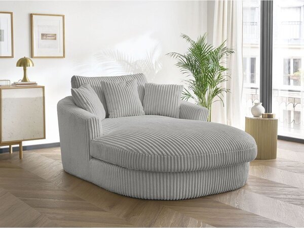 Szary sztruksowy fotel Belem – Bobochic Paris