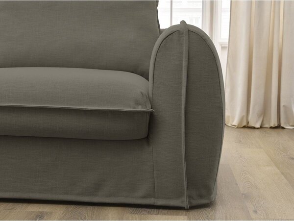 Zielona sofa do spania/rozkładana 216 cm Archimede – Bobochic Paris