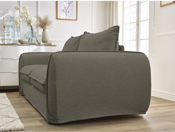 Zielona sofa do spania/rozkładana 216 cm Archimede – Bobochic Paris