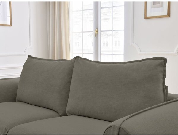 Zielona sofa do spania/rozkładana 216 cm Archimede – Bobochic Paris