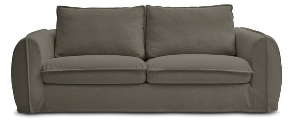 Zielona sofa do spania/rozkładana 216 cm Archimede – Bobochic Paris