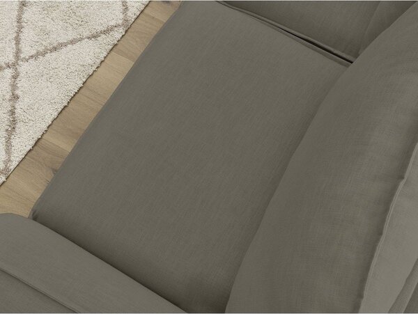 Zielona sofa do spania/rozkładana 216 cm Archimede – Bobochic Paris