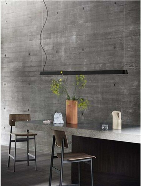Lampa Wisząca Muuto, ściemnialny, czarny, jadalnia, aluminium