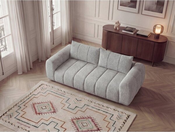 Jasnoszara sofa 242 cm Nesty – Bobochic Paris