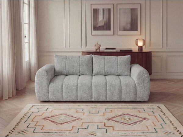 Jasnoszara sofa 242 cm Nesty – Bobochic Paris