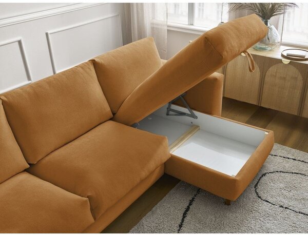 Musztardowy narożnik Nouveau Cocoone – Bobochic Paris