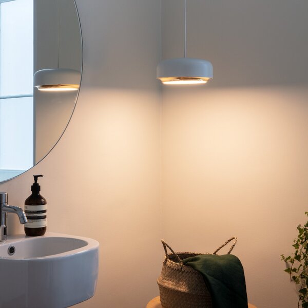 Lampa Wisząca UMAGE, Hazel Mini, ściemnialny, biały, salon, metal, design