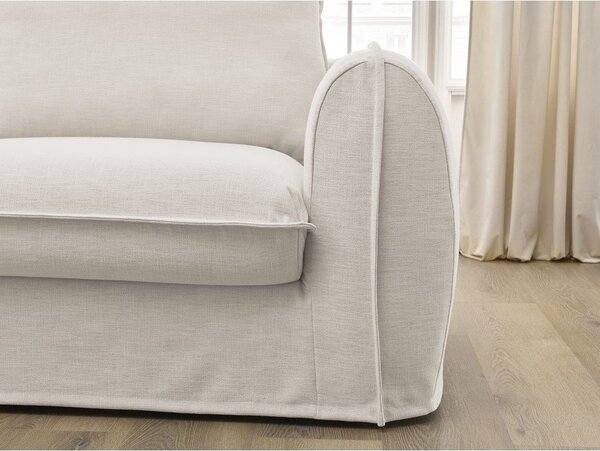 Beżowa sofa do spania/rozkładana 216 cm Archimede – Bobochic Paris
