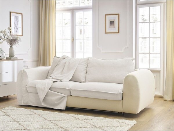 Beżowa sofa do spania/rozkładana 216 cm Archimede – Bobochic Paris