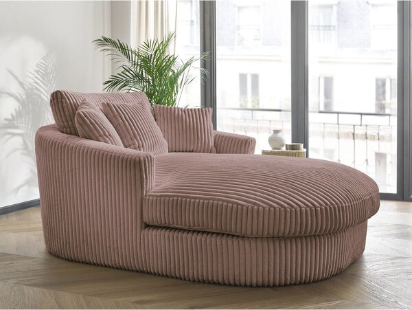 Różowy sztruksowy fotel Belem – Bobochic Paris