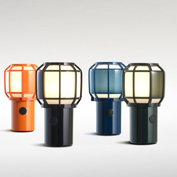 Zewnętrzna Lampa MARSET, Chispa, ściemnialny, niebieski, tworzywo sztuczne, design