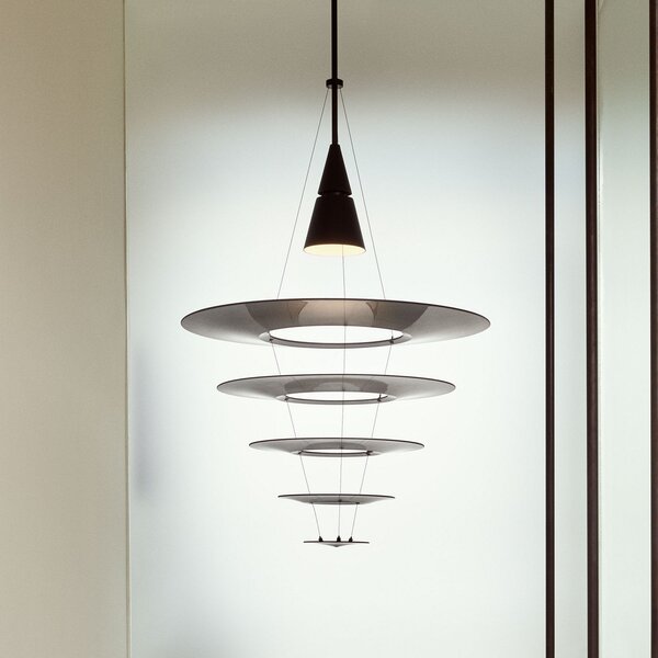 Lampa Wisząca Louis Poulsen, Enigma, ściemnialny, czarny, salon, metal, design