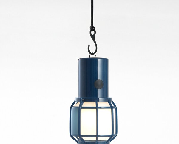 Zewnętrzna Lampa MARSET, Chispa, ściemnialny, niebieski, tworzywo sztuczne, design