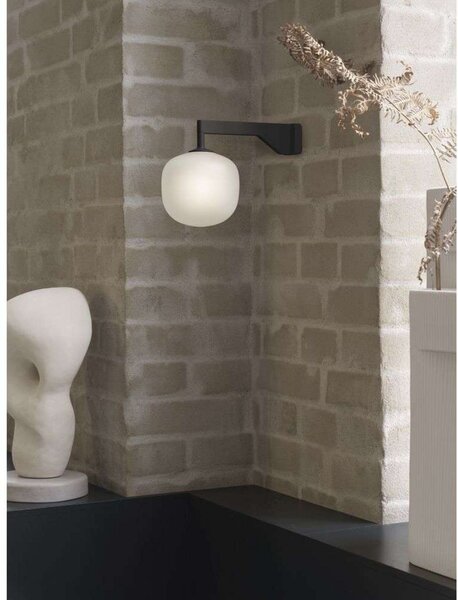 Lampa Ścienna Muuto, biały, salon, szkło