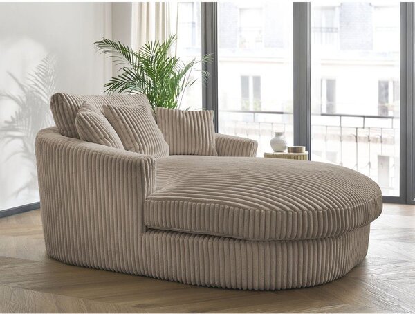 Szarobrązowy sztruksowy fotel Belem – Bobochic Paris